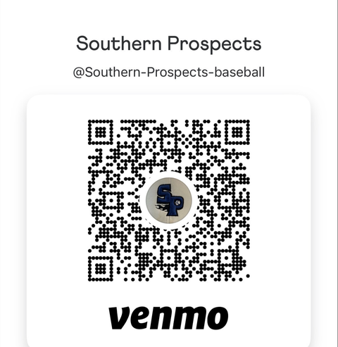 Venmo QR code for Southern Prospects Baseball